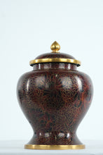 Load image into Gallery viewer, Cloisonné Enamel Ginger Jar with Floral Motif and Gilt Mounts

