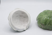 Load image into Gallery viewer, Italian Style Majolica Artichoke Covered Serving Bowl Green Ceramic 5 5 Inch
