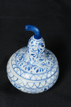 Load image into Gallery viewer, Blue White Porcelain Gourd Shaped Covered Trinket Box Ginger Jar 4.75 Inch
