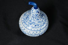 Load image into Gallery viewer, Blue White Porcelain Gourd Shaped Covered Trinket Box Ginger Jar 4.75 Inch
