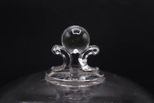 Load image into Gallery viewer, Vintage Clear Glass Covered Pedestal Compote Ball Finial 10 Inch
