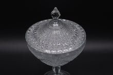 Load image into Gallery viewer, Bryce Brothers Regal Paneled Forget Me Not EAPG Covered Compote 1883
