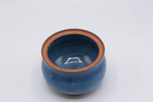 Load image into Gallery viewer, Linda Arms Studio Pottery Lidded Jar Blue Glaze Sugar Bowl
