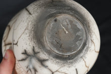 Load image into Gallery viewer, Signed Raku Pottery Lidded Vessel Crackle Fired Ceramic Jar Handcrafted 8.5 Inch
