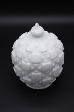 Load image into Gallery viewer, Westmoreland Old Quilt Milk Glass Covered Candy Dish 6 Inch
