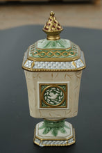 Load image into Gallery viewer, Fitz &amp; Floyd Classics Georgian Collection Lidded Sugar Jar – Handcrafted Ceramic with Dove Motif, 7” Tall
