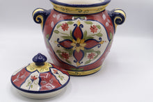 Load image into Gallery viewer, Pier 1 Vallarta Hand Painted Lidded Canister 11.5 Inch
