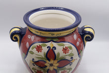 Load image into Gallery viewer, Pier 1 Vallarta Hand Painted Lidded Canister 11.5 Inch
