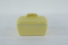 Load image into Gallery viewer, Hall China Covered Refrigerator Dish – Yellow Art Deco Utility Dish – Made for Westinghouse
