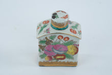 Load image into Gallery viewer, Chinese Famille Rose Porcelain Tea Caddy with Hand-Painted Fruit
