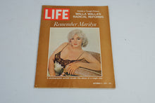 Load image into Gallery viewer, LIFE Magazine September 8 1972 Marilyn Monroe Remember Marilyn Cover Vintage
