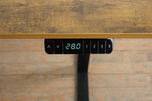 Load image into Gallery viewer, L Shaped Electric Standing Desk with Wood Top and Adjustable Height Base
