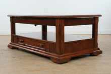 Load image into Gallery viewer, Traditional Cherry Lift Top Coffee Table with Drawer and Shelf Storage
