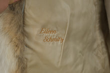 Load image into Gallery viewer, Vintage Genuine Fur Coat Womens Tan Cream Full Collar 32 Inch Length
