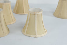 Load image into Gallery viewer, Small Cream Bell Lamp Shade Pleated Fabric Clip On 5 Inch
