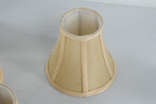 Load image into Gallery viewer, Small Cream Bell Lamp Shade Pleated Fabric Clip On 5 Inch
