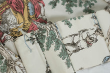Load image into Gallery viewer, Multicolor Pastoral Toile Custom Lined Drapery Panels 4 Panel Set 88 Inch
