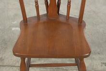 Load image into Gallery viewer, Traditional Windsor Bow Back Wood Dining Chair with Turned Spindles
