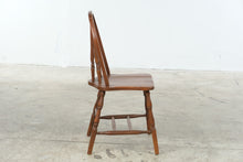 Load image into Gallery viewer, Traditional Windsor Bow Back Wood Dining Chair with Turned Spindles
