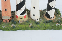 Load image into Gallery viewer, North Carolina Outer Banks Lighthouse Figurine Set Bodie Currituck Hatteras Ocracoke Lookout
