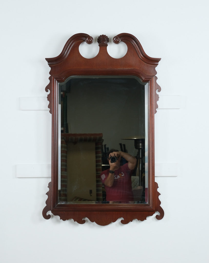 Heirloom Link-Taylor Mahogany Chippendale Style Wall Mirror – 31.5