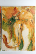 Load image into Gallery viewer, Original Signed Lion and Lioness Diptych Acrylic Paintings on Canvas Pair 30 x 40
