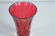 Load image into Gallery viewer, Waterford Crystal Lismore Crimson 8&quot; Flared Vase – Original Box Included
