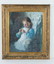 Load image into Gallery viewer, &quot;Young Girl with Yarn&quot; by Charles Hopkinson
