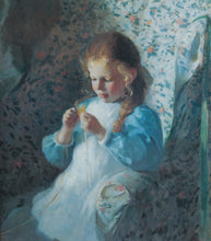 Load image into Gallery viewer, &quot;Young Girl with Yarn&quot; by Charles Hopkinson
