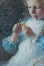 Load image into Gallery viewer, &quot;Young Girl with Yarn&quot; by Charles Hopkinson
