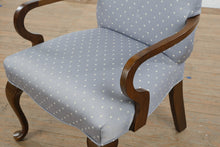 Load image into Gallery viewer, Light Blue Upholstered Accent Armchair with Cabriole Legs
