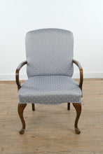 Load image into Gallery viewer, Light Blue Upholstered Accent Armchair with Cabriole Legs
