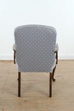 Load image into Gallery viewer, Light Blue Upholstered Accent Armchair with Cabriole Legs
