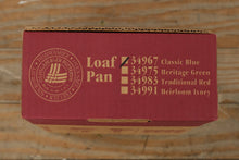 Load image into Gallery viewer, Longaberger Woven Traditions Classic Blue Loaf Pan – 1998 Stoneware – Original Box

