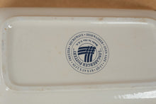 Load image into Gallery viewer, Longaberger Woven Traditions Classic Blue Loaf Pan – 1998 Stoneware – Original Box

