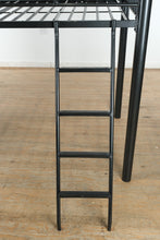 Load image into Gallery viewer, Twin Metal Loft Bed with Built-In Desk
