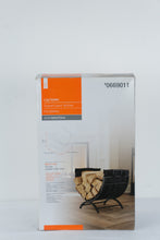 Load image into Gallery viewer, Style Selections Log Holder Black Metal Firewood Rack 0669011 New In Box

