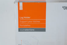 Load image into Gallery viewer, Style Selections Log Holder Black Metal Firewood Rack 0669011 New In Box
