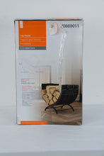 Load image into Gallery viewer, Style Selections Log Holder Black Metal Firewood Rack 0669011 New In Box
