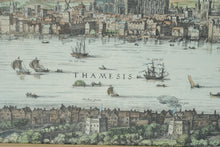 Load image into Gallery viewer, Vintage London Thames Panorama Framed Wall Art Set After Wenceslaus Hollar
