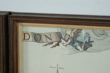 Load image into Gallery viewer, Vintage London Thames Panorama Framed Wall Art Set After Wenceslaus Hollar
