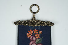 Load image into Gallery viewer, Vintage Needlepoint Bell Pull Wall Hanging – Fruit &amp; Floral Motif – 56&quot; x 7&quot;
