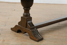 Load image into Gallery viewer, Traditional Trestle Base Coffee Table Wood Inlay Top
