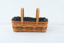 Load image into Gallery viewer, Longaberger 1995 Holiday Cheer Basket Liner Protector Double Handle
