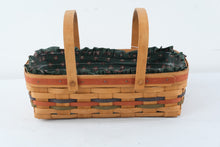 Load image into Gallery viewer, Longaberger 1995 Holiday Cheer Basket Liner Protector Double Handle
