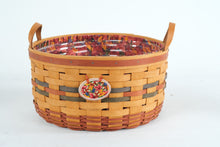 Load image into Gallery viewer, Longaberger 1995 Shades of Autumn Basket of Plenty with Liner and Protector
