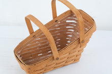 Load image into Gallery viewer, Longaberger 1993 Small Vegetable Banana Basket Protector Double Handles
