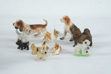 Load image into Gallery viewer, Vintage Ceramic Dog Figurines Lot Mixed Breeds Japan Occupied Style
