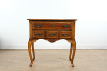 Load image into Gallery viewer, Solid Cherry Lowboy Chest with Inlaid Top and Cabriole Legs
