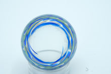 Load image into Gallery viewer, Lundberg Studios Signed Art Glass Paperweight – “The Wave” Design, 1988 – 2&quot; Round
